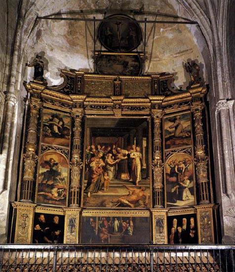 BERRUGUETE, Pedro Altarpiece of the Purification